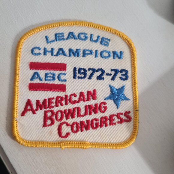 ABC American Bowling Congress Vintage 1972 Jacket Patch  - League Champion - Picture 1 of 4